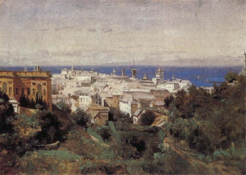 Corot Camille View of Genoa Sweden oil painting art